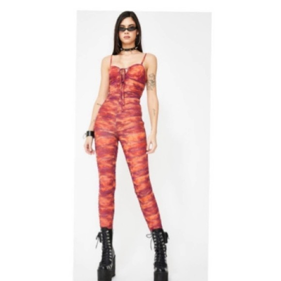 I. AM. GIA Multi Colored Jumpsuit - Picture 1 of 12